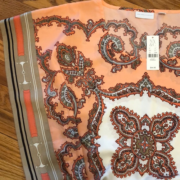 NY & Co tie waste top - Picture 2 of 2